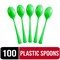Party Solids 100 Pcs Disposable Utensils – Heavy Duty Plastic Cutlery Set – Premium Plastic Forks, Spoons or Knives for Parties, Events, Catering & Tableware Supplies by Exquisite